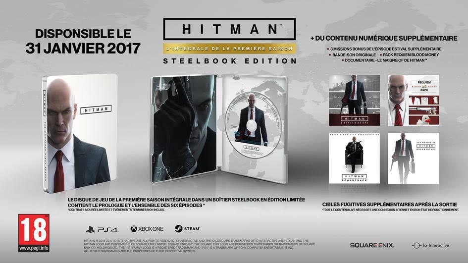 Première Saison de HITMAN en Edition Physique !